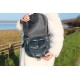 Isabelle saddle bag navy leather