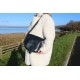 Isabelle saddle bag navy leather