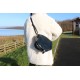 Isabelle saddle bag navy leather
