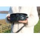 Isabelle saddle bag navy leather