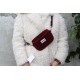 Mini fanny pack Sweetpea Red Corduroy