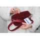Mini fanny pack Sweetpea Red Corduroy