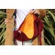 Corduroy Hobo Tote Sling Slouch Cross body red