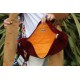 Corduroy Hobo Tote Sling Slouch Cross body red