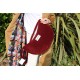 Corduroy Hobo Tote Sling Slouch Cross body red