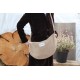 Bobby Half Moon Large Corduroy Bag Beige