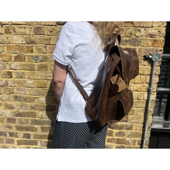Backpack Rucksack Large Heavy Duty Leather