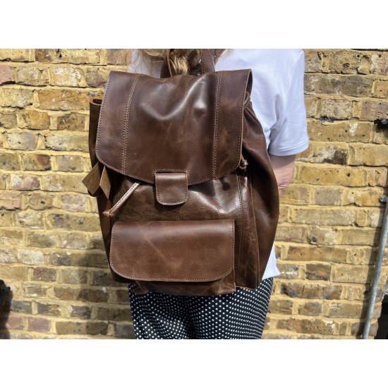 Backpack Rucksack Large Heavy Duty Leather