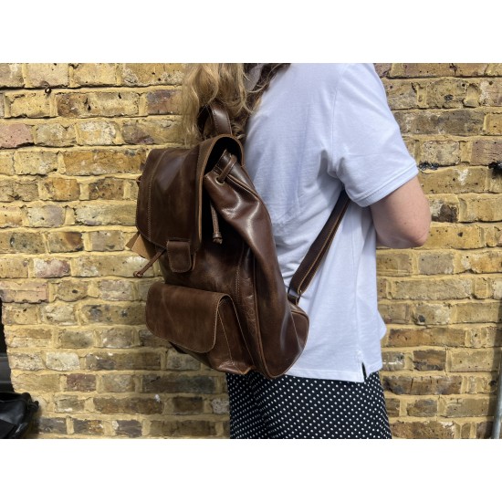 Backpack Rucksack Large Heavy Duty Leather