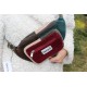 Double zip bum bag patchwork cord 