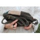 Double zip bum bag patchwork cord 