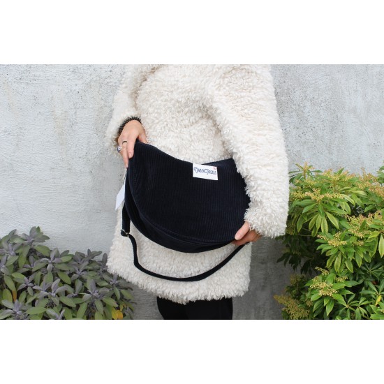 Bobby large navy corduroy