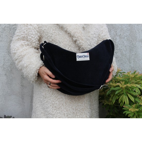 Bobby large navy corduroy