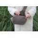 Ashbury grey corduroy Hobo Bag