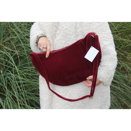 Patchwork Bobby Large Corduroy Sling Bag