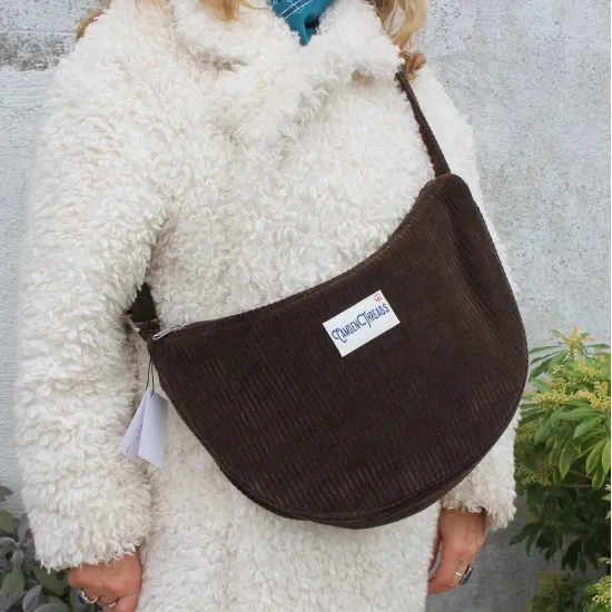 Bobby large brown corduroy 