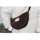 Bobby Brown Corduroy Half Moon Handbag