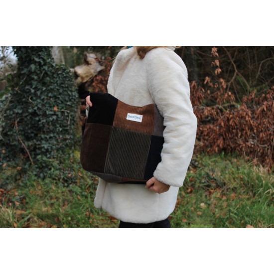 Beach Hobo Corduroy Patchwork