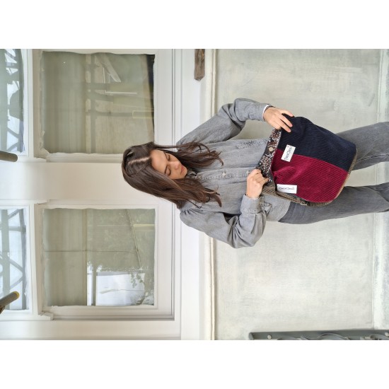 Ashbury Patchwork Corduroy Hobo Bag Ashbury Patchwork Corduroy Hobo Bag