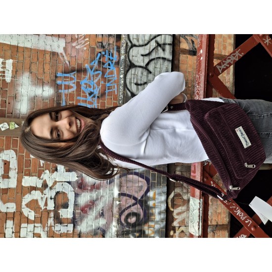 Belfast Bum bag Corduroy Plum Belfast Bum bag Corduroy Plum