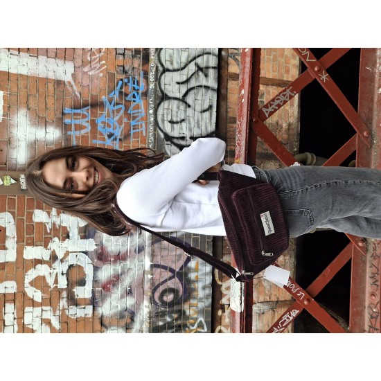 Belfast Bum bag Corduroy Plum Belfast Bum bag Corduroy Plum