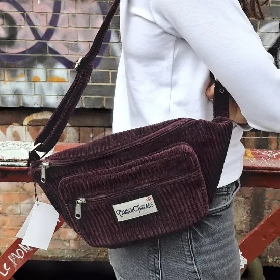 Belfast Bum bag Corduroy Plum 