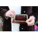 Miranda tan leather coin purse