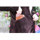 Miranda tan leather coin purse