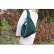 Beach tote dark teal corduroy