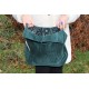 Beach tote dark teal corduroy