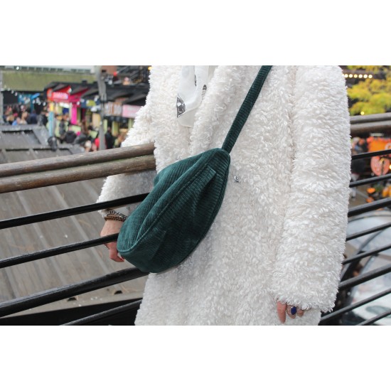 Bobby Teal Hobo Slouchy Cross body Corduroy Bag