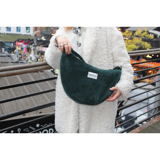 Bobby Teal Hobo Slouchy Cross body Corduroy Bag