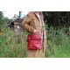 Amelie Flap Zip Messenger bag Red 
