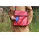 Amelie Flap Zip Messenger bag Red 