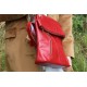Amelie Flap Zip Messenger bag Red 