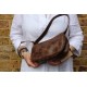 Edith Baguette Leather Brown