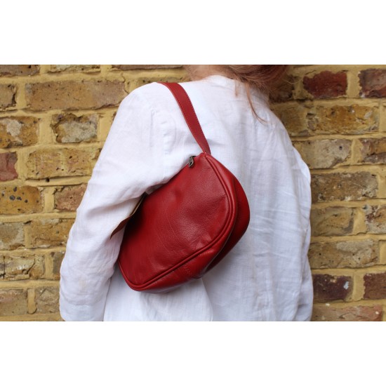  Red shoulder bag baguette