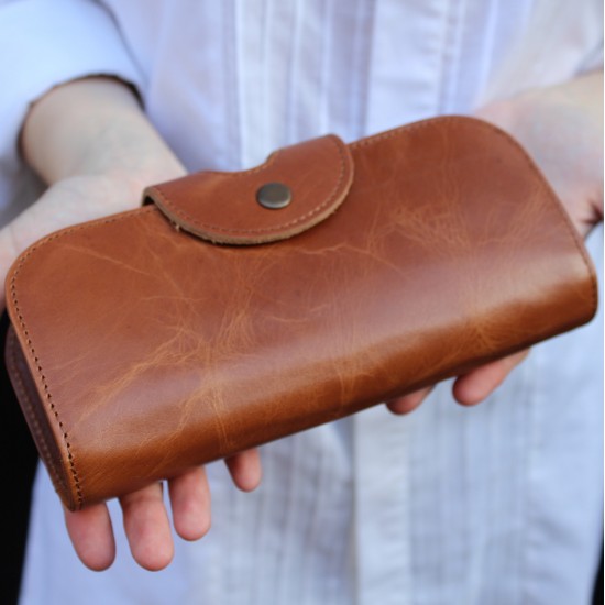 Big Fat Tan extra large leather wallet 