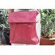 Amelie Red Leather Messenger Swing Bag | Leather Bags