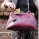 Doris Shoulder Bag Clipframe Purple Leather