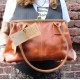 Doris Shoulder Bag Clipframe Tan Smooth Leather