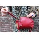 Evanna Large Red Clip and Clutch Bag