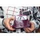 Amy Double Kiss Clip Clasp Purse Purple