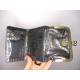 Evanna Clip Wallet Silver Croc Leather