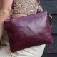 Sleeve Purple Clutch bag Leather